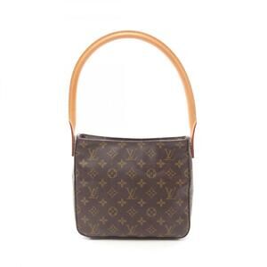 LOUIS VUITTON Brown Monogram Leather Looping MM Shoulder Bag